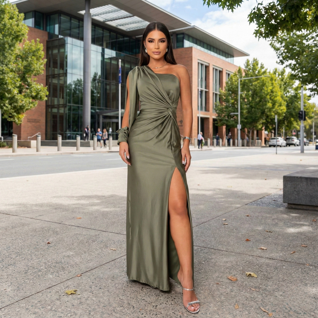 Chloe | Long Sleeve Maxi Dress with Sleeves