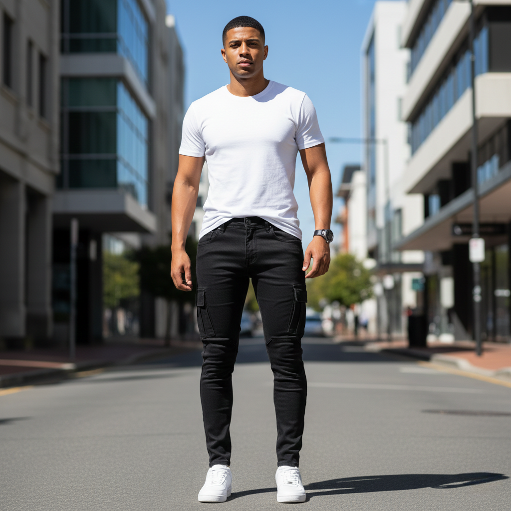 Joshua | Herren Cargo-Jeans mit praktischen Taschen