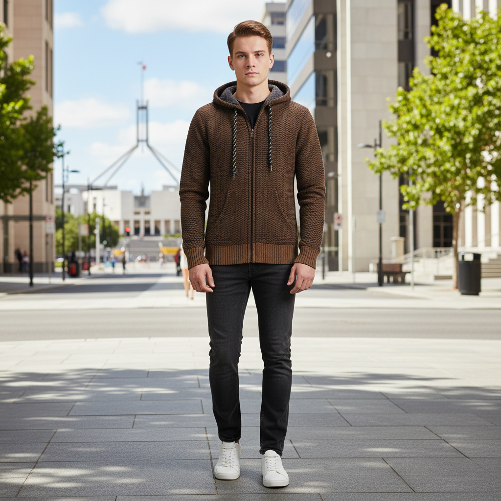 Jack | Cozy Knit Hoodie for Men