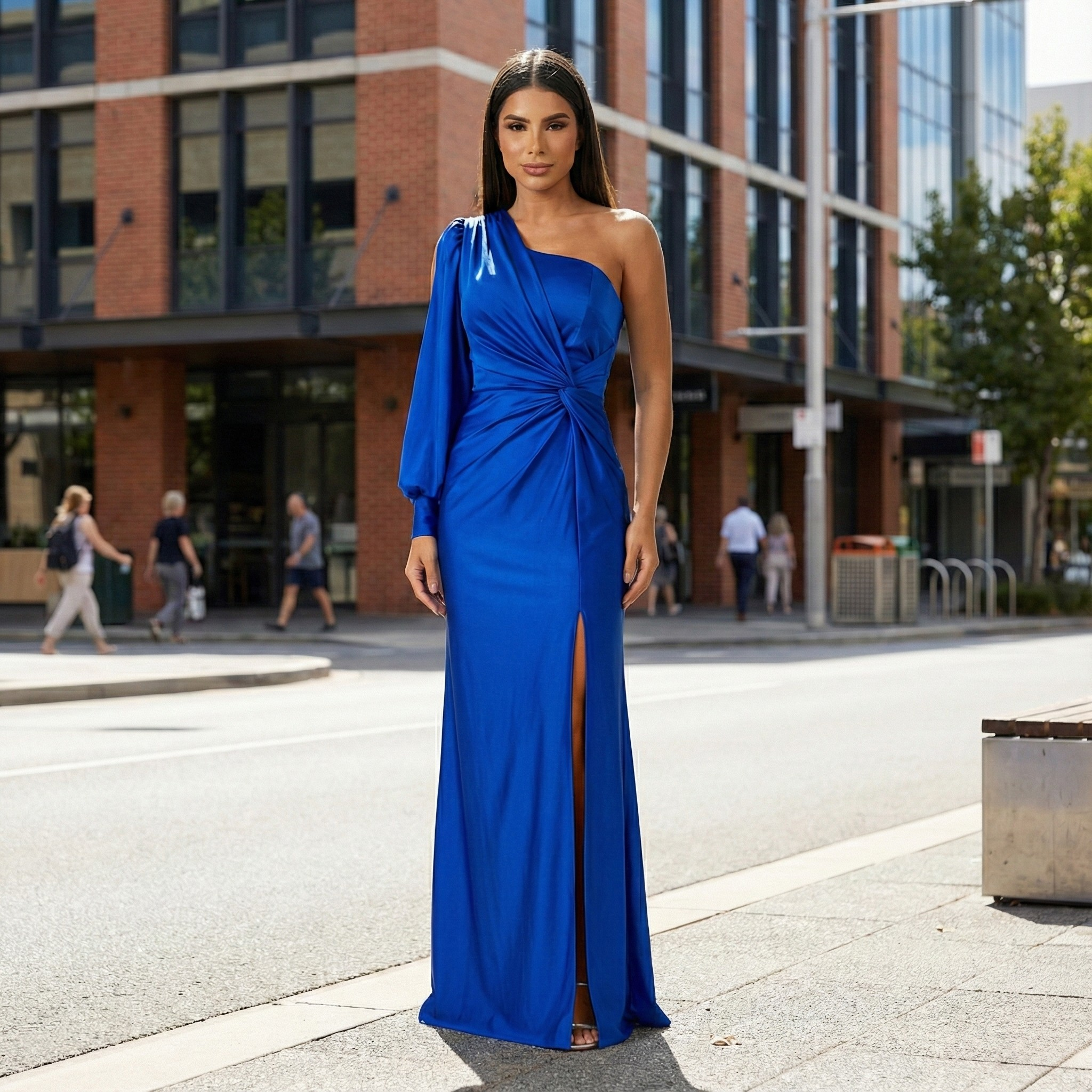 Chloe | Long Sleeve Maxi Dress with Sleeves