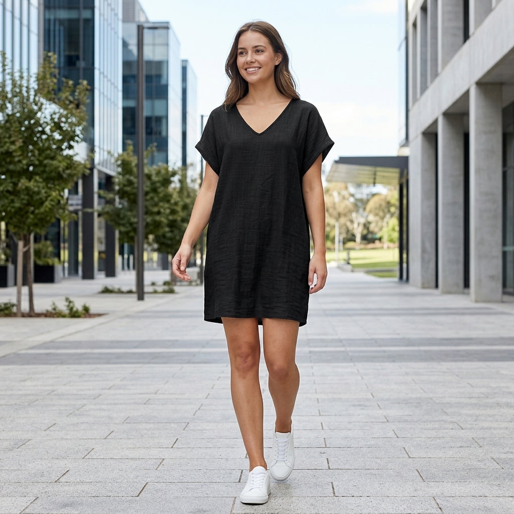 Imogen | Women's Summer Dress in Cotton Linen