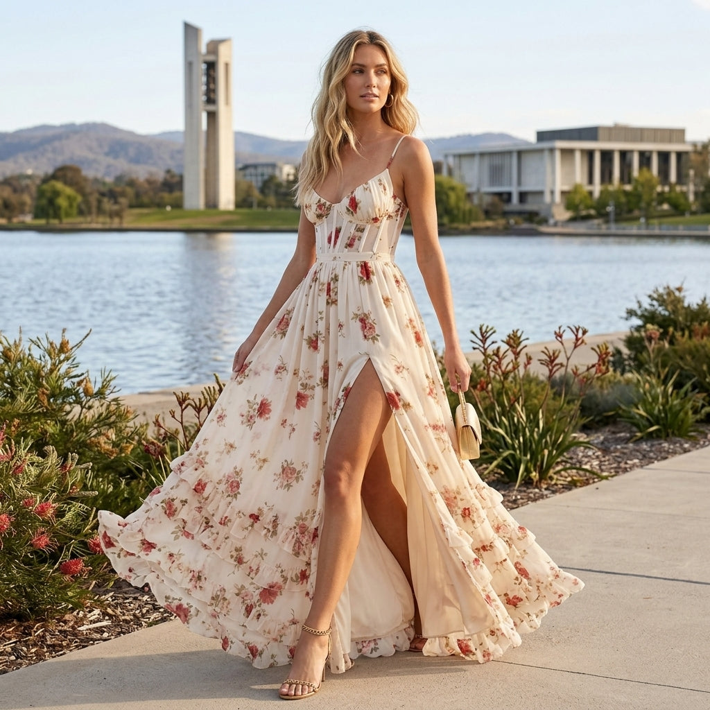 Indie | Floral Maxi Dress for Summer Style