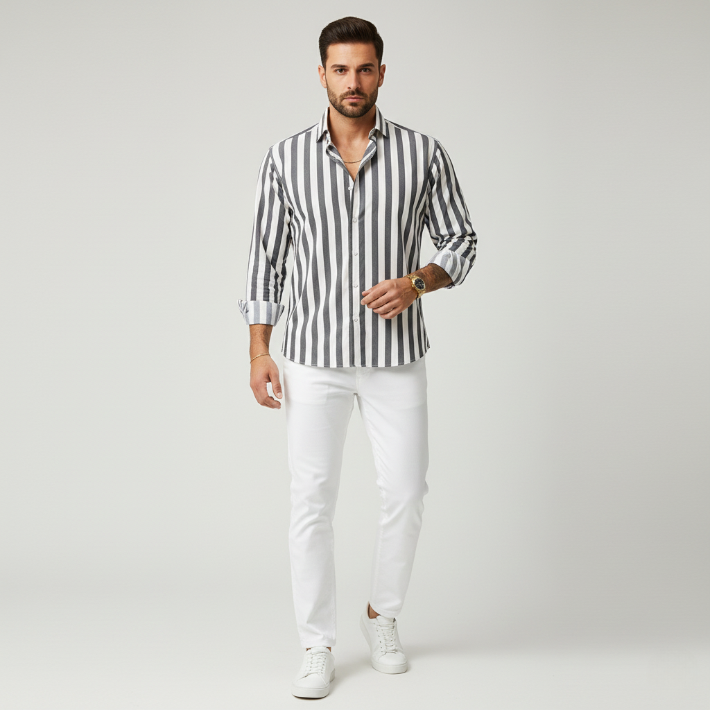 Mason | Men's Shirts with Striped Design