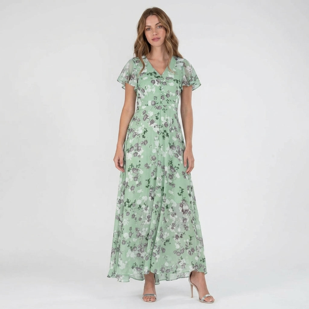 Isla | Floral Maxi Dress for Women