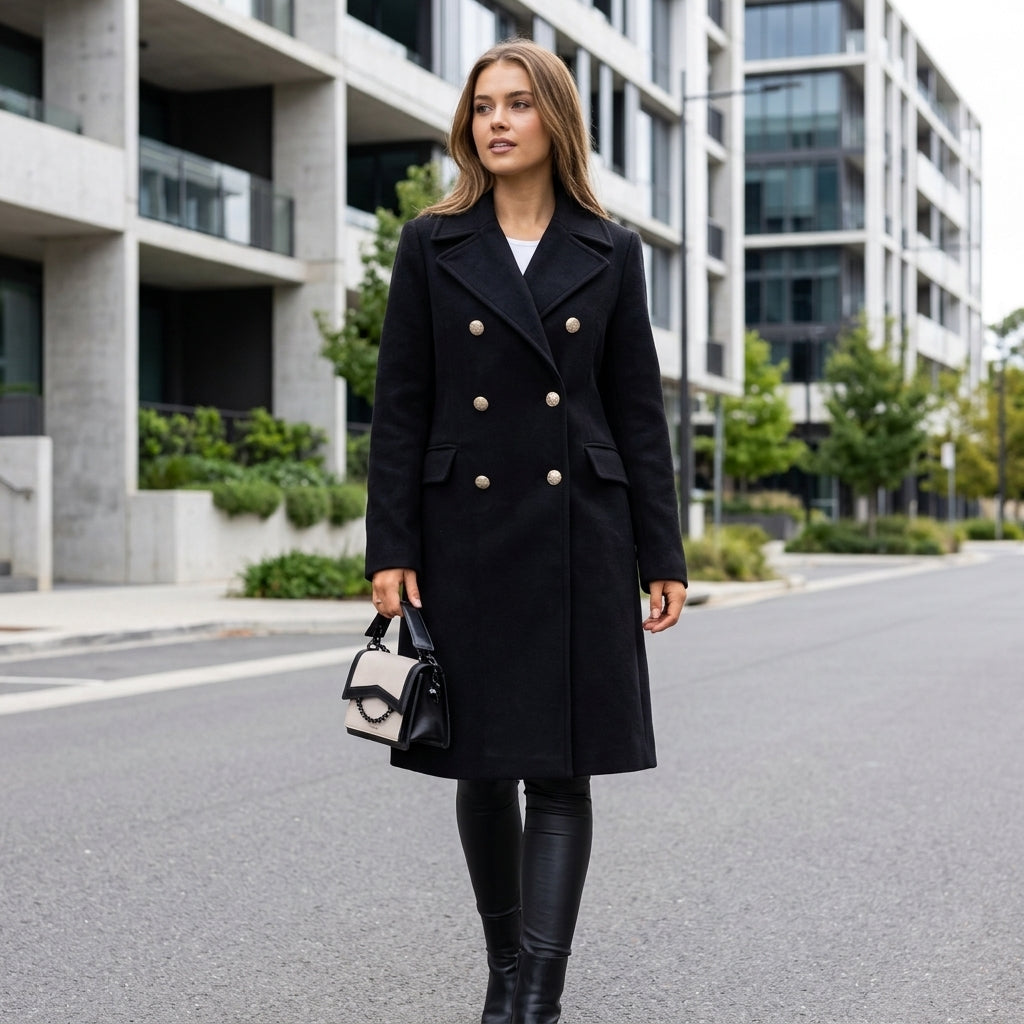 Nina | Woll-Peacoat Damenmantel