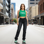 Lily | High Waist Straight Leg Jeans