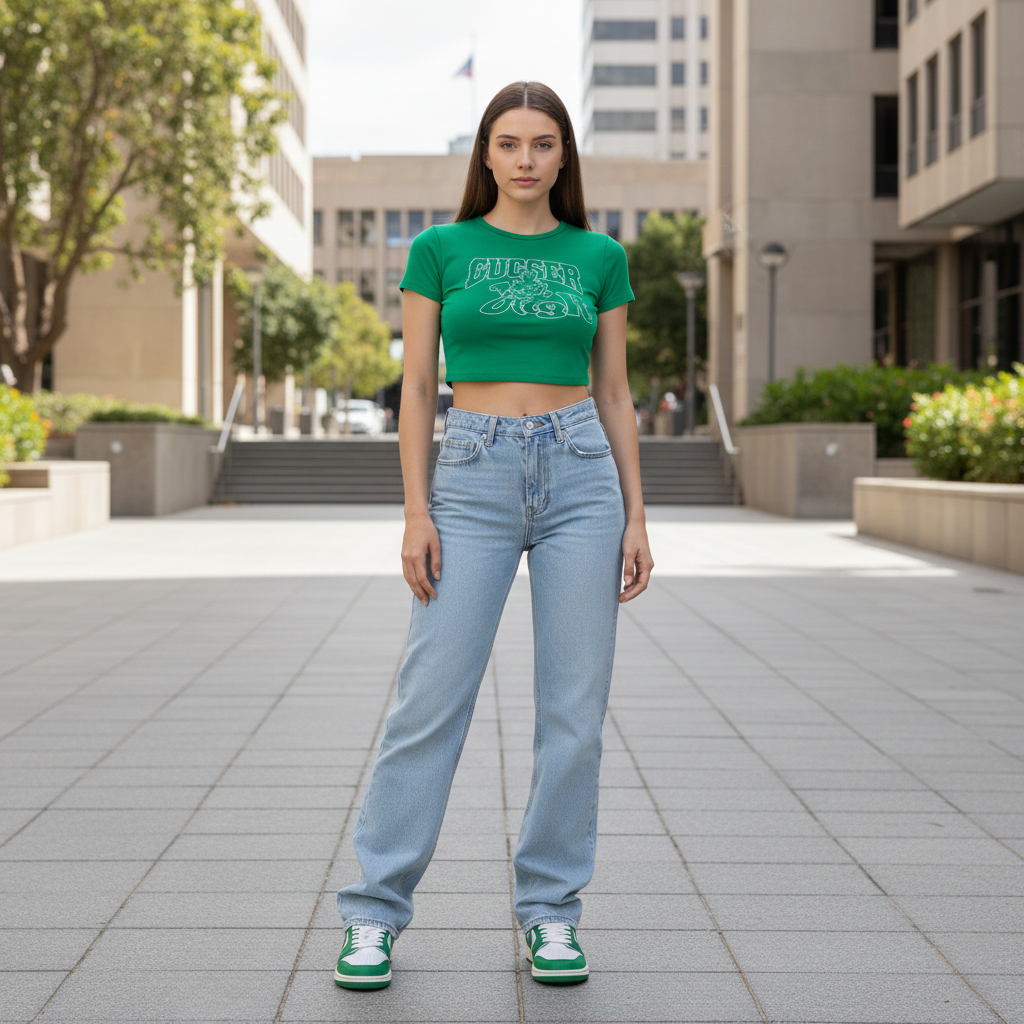 Lily | High Waist Straight Leg Jeans