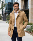 Charlie | Men's Coat with Timeless Trench Style