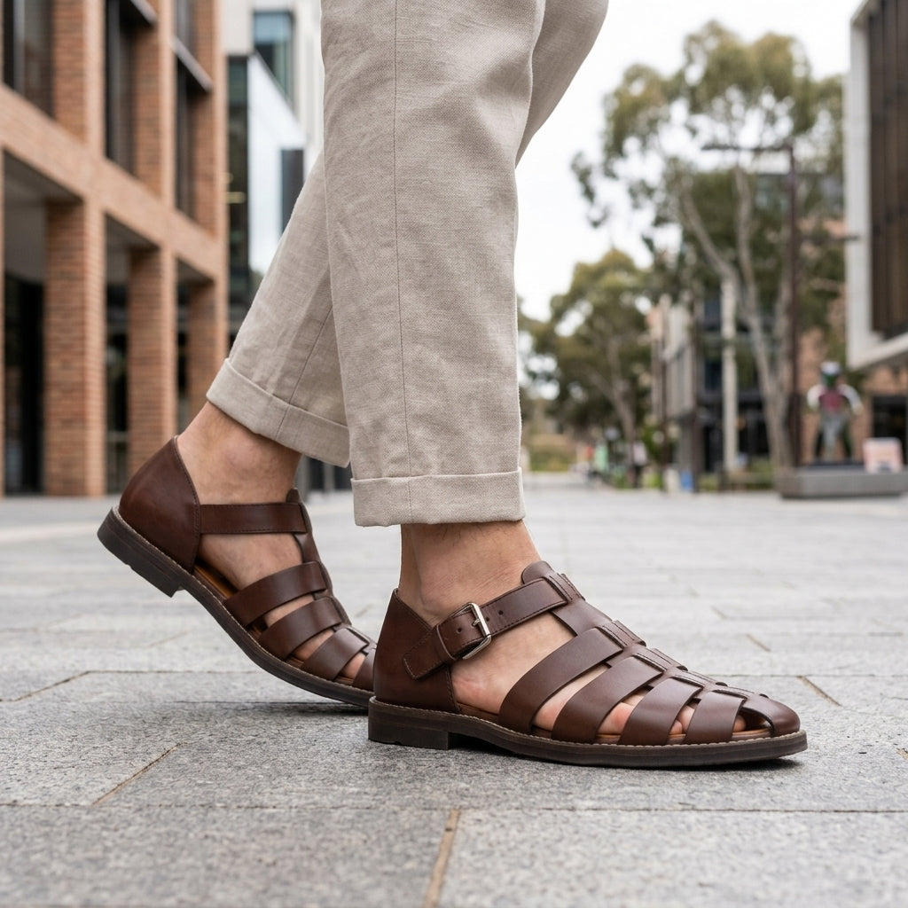 Oliver | Men's Sandals – Leather Summer Style