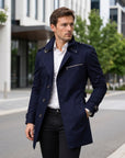 Charlie | Men's Coat with Timeless Trench Style