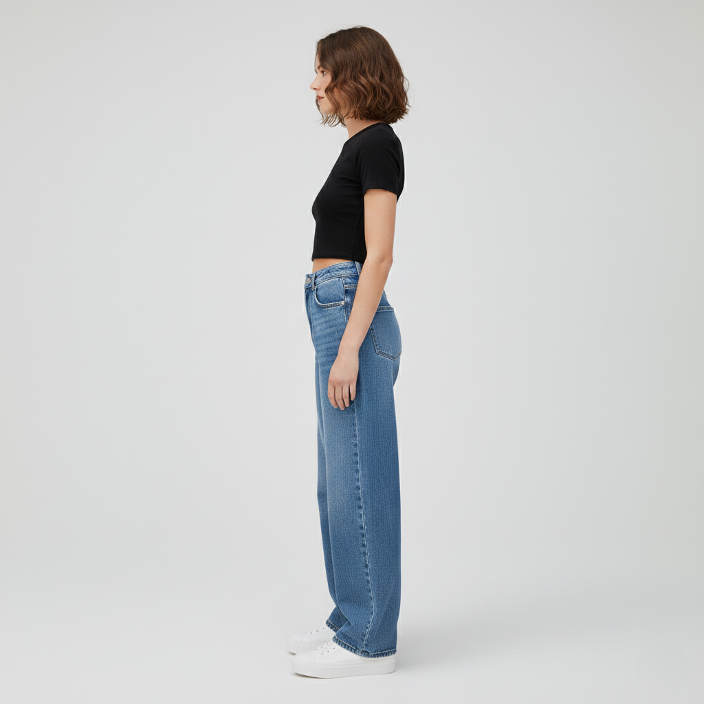 Emma | High-Waist Straight-Leg Jeans