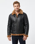 Zayden | Shearling Men’s Coat with Rugged Style