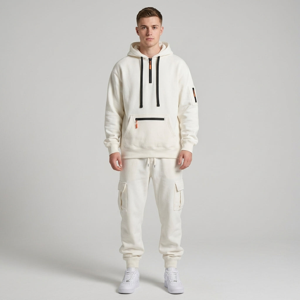Angus | Men's Tracksuit – Hoodie &amp; Cargo Joggers with Adjustable Hood