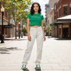 Lily | High Waist Straight Leg Jeans