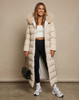 Rosie | Quilted Faux Fur Collar Women's Coat