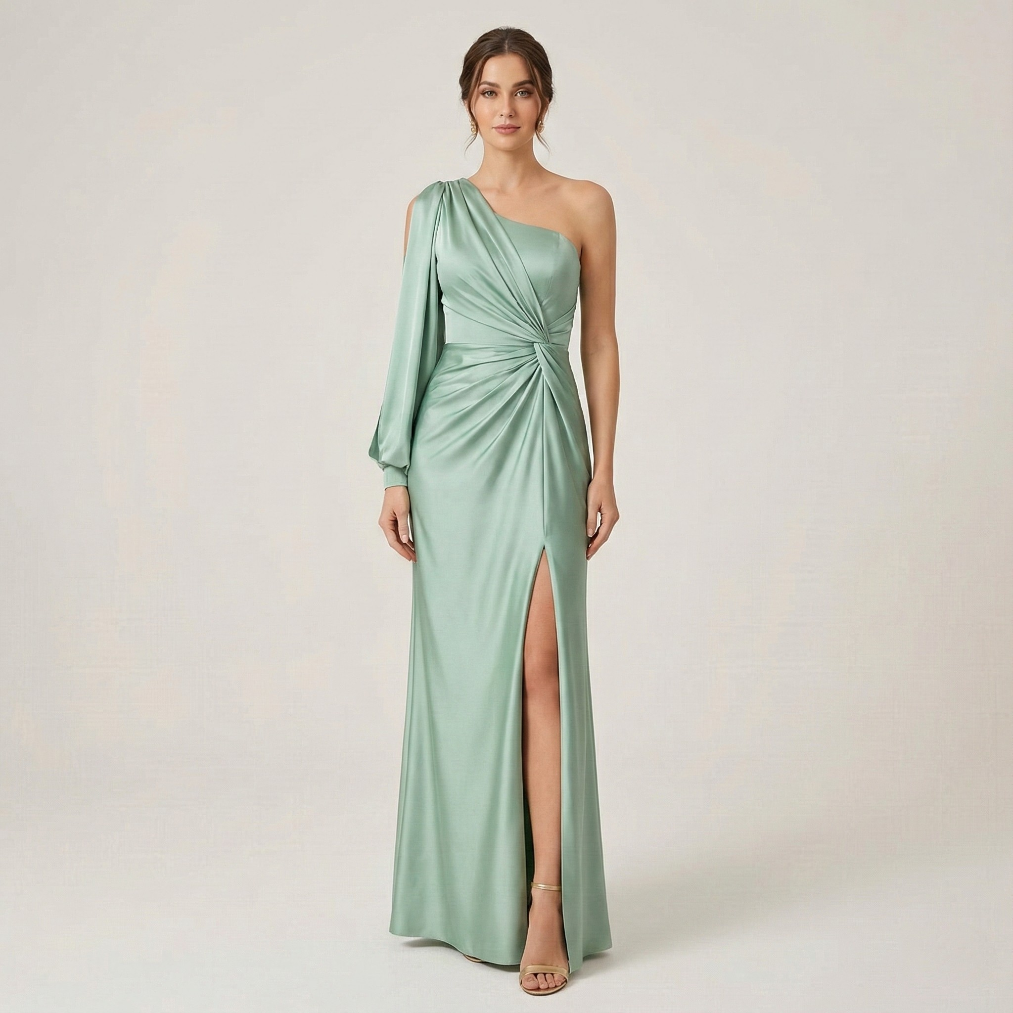 Chloe | Long Sleeve Maxi Dress with Sleeves