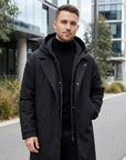 Leo | Men's Coat with Hooded Overcoat Design