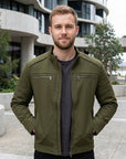 Rhys | Leather Men’s Coat with Sleek Style