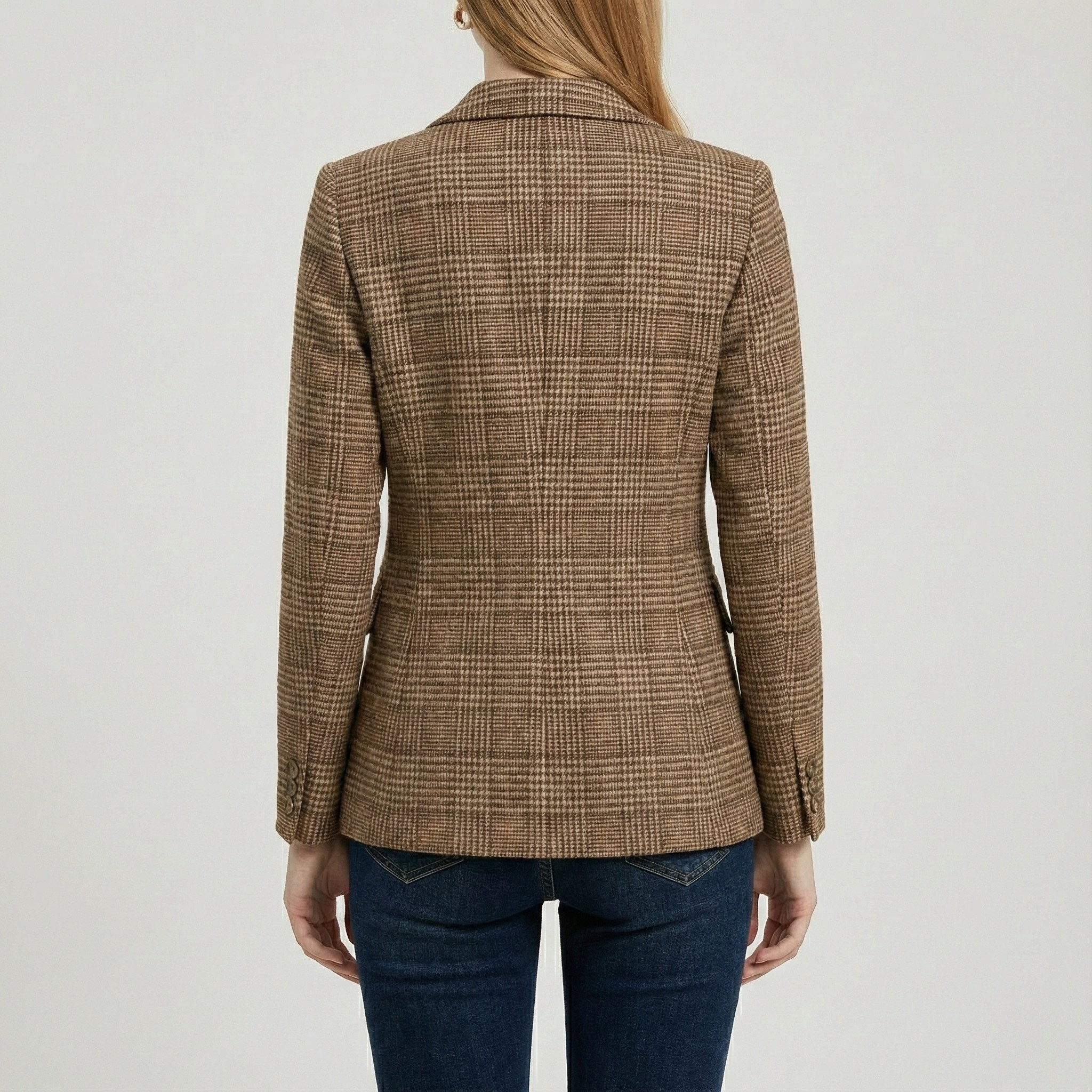 Sloane | Chic Checked Blazer with Lapels