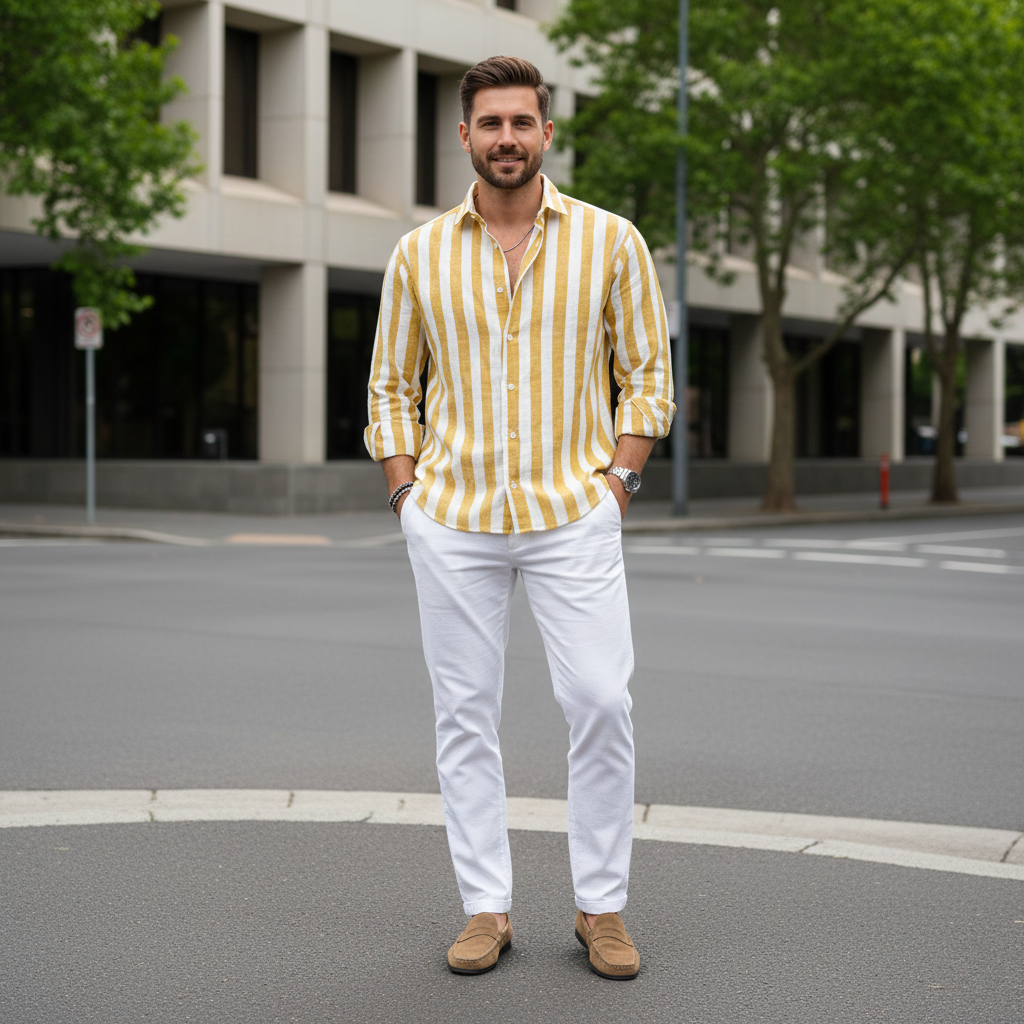 Mason | Men's Shirts with Striped Design