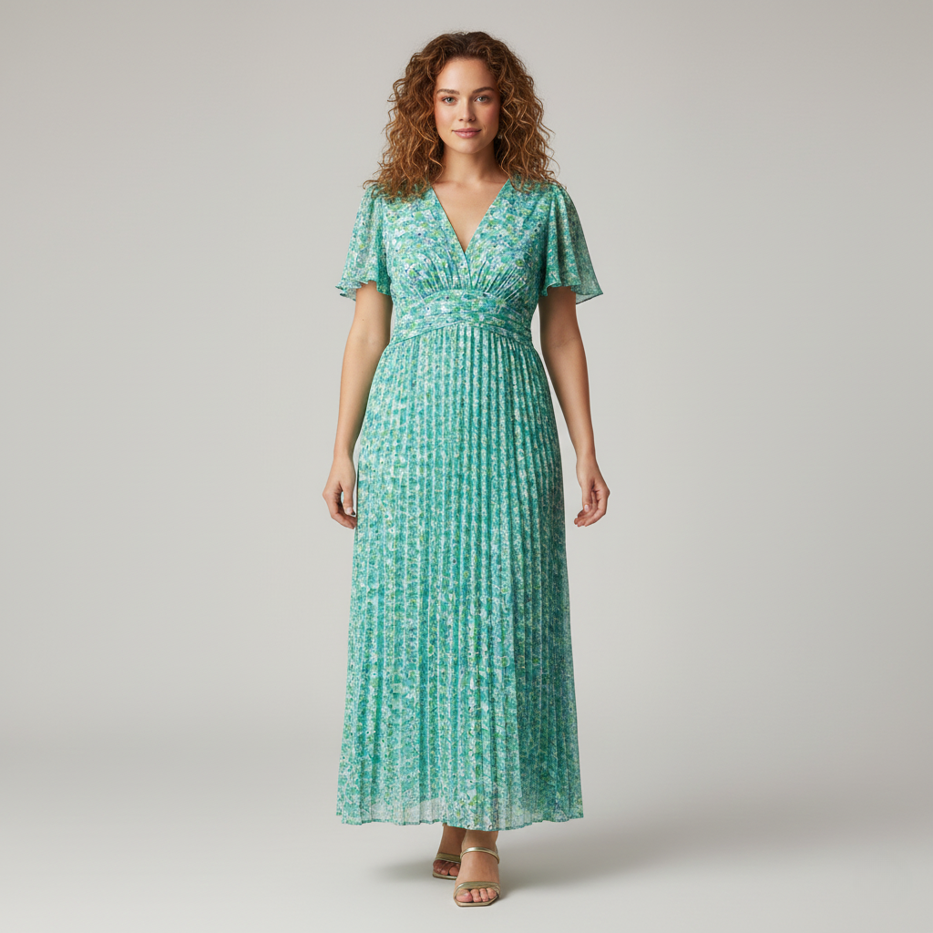 Sophie | Floral Maxi Dress with Sleeves