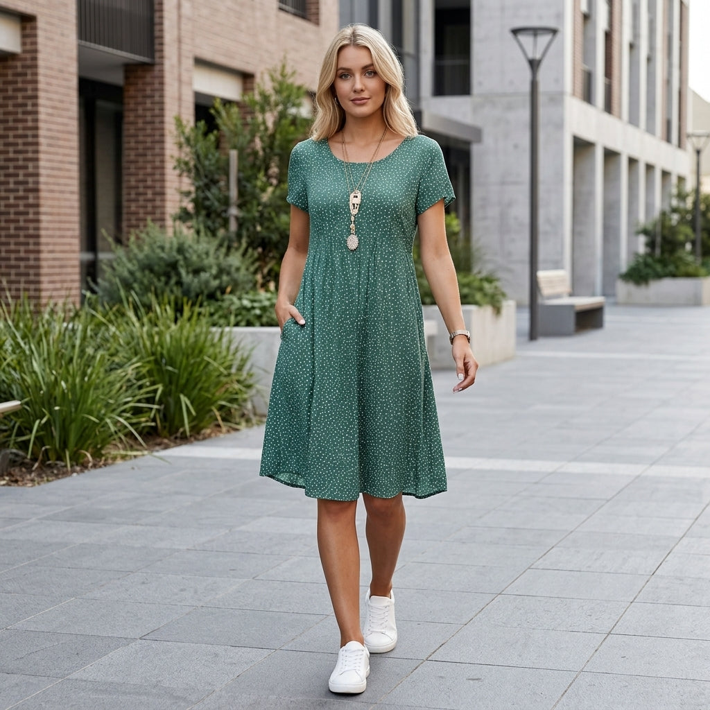 Freya | Women's Summer Dress with Tummy-Smoothing Fit