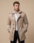 Charlie | Men's Coat with Timeless Trench Style