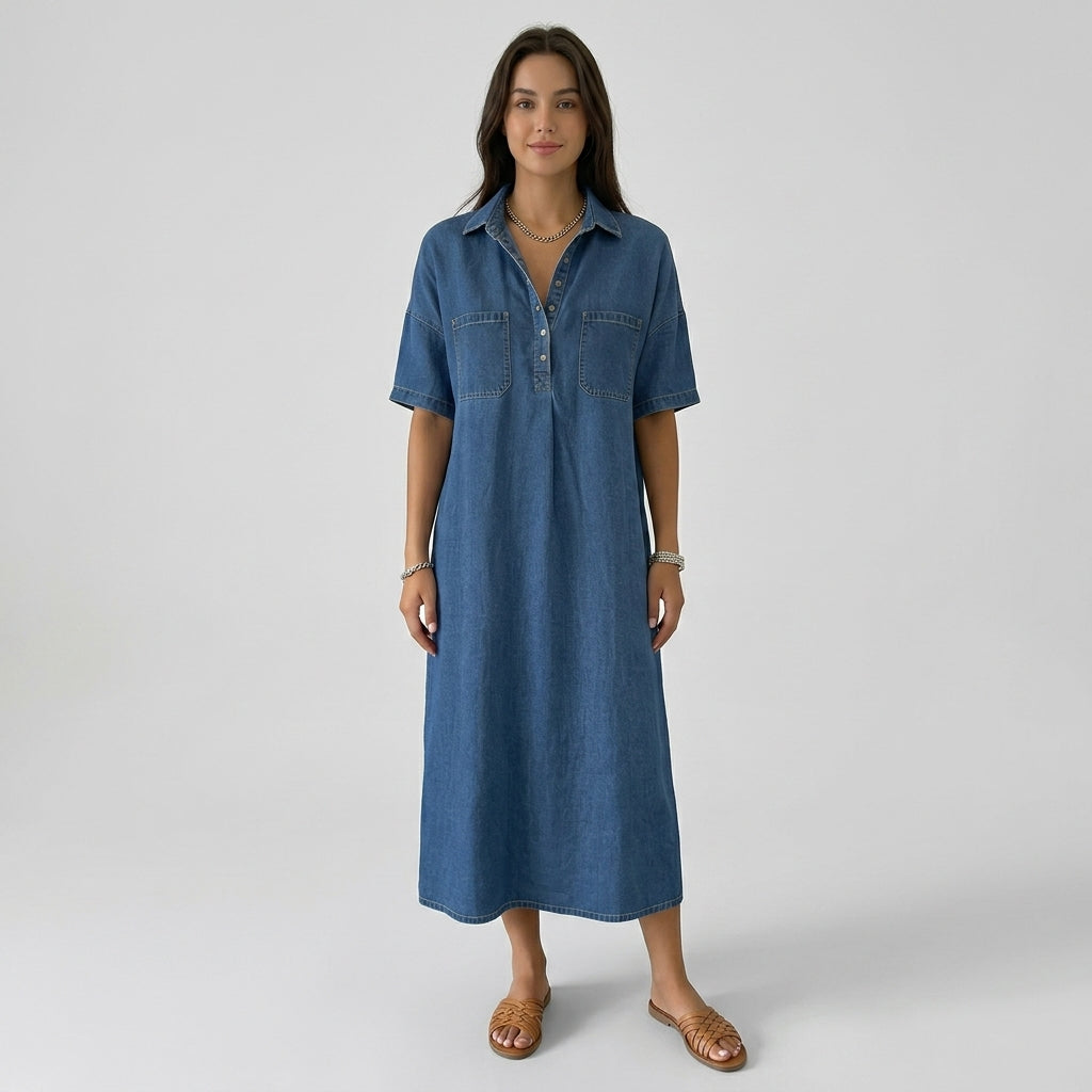 Sienna | Denim Dress with Casual Elegance