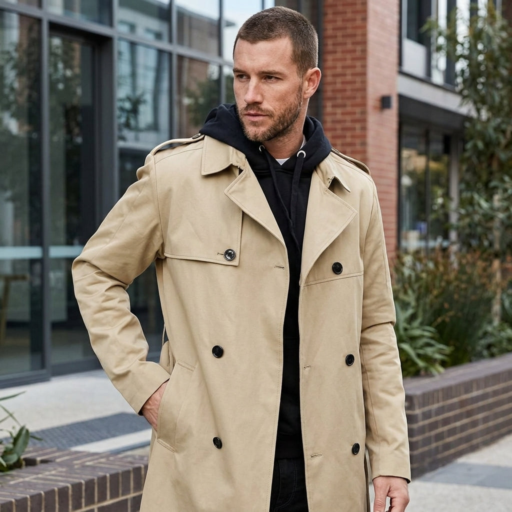 Henry | Men's Coat with Timeless Trench Elegance