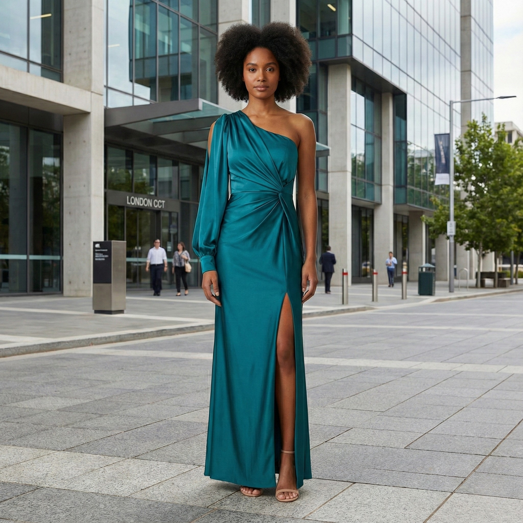 Chloe | Long Sleeve Maxi Dress with Sleeves