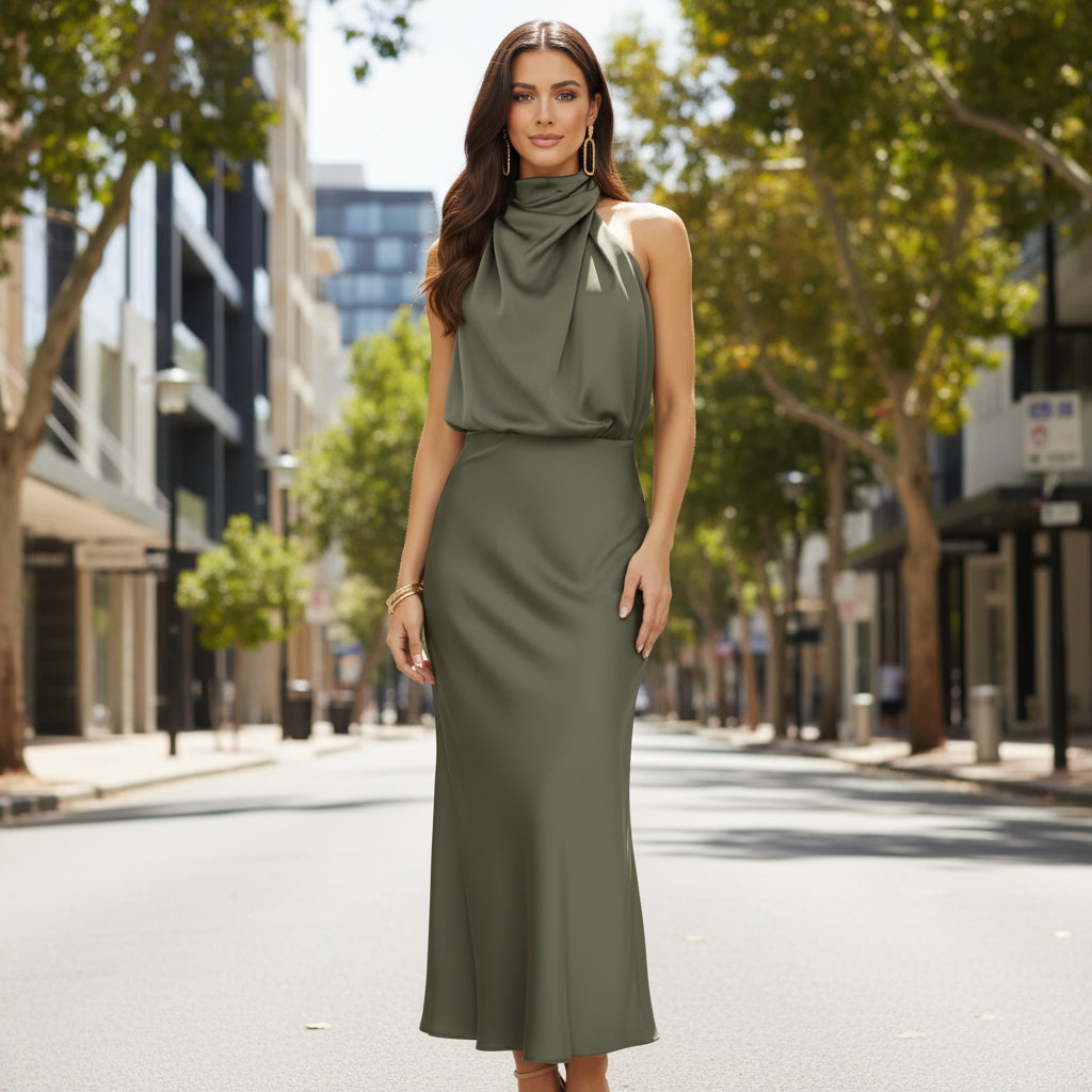 Lena | Off-shoulder Midi Dress