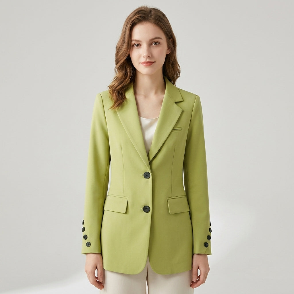 Greta | Strukturierter Damenblazer mit Klappentaschen