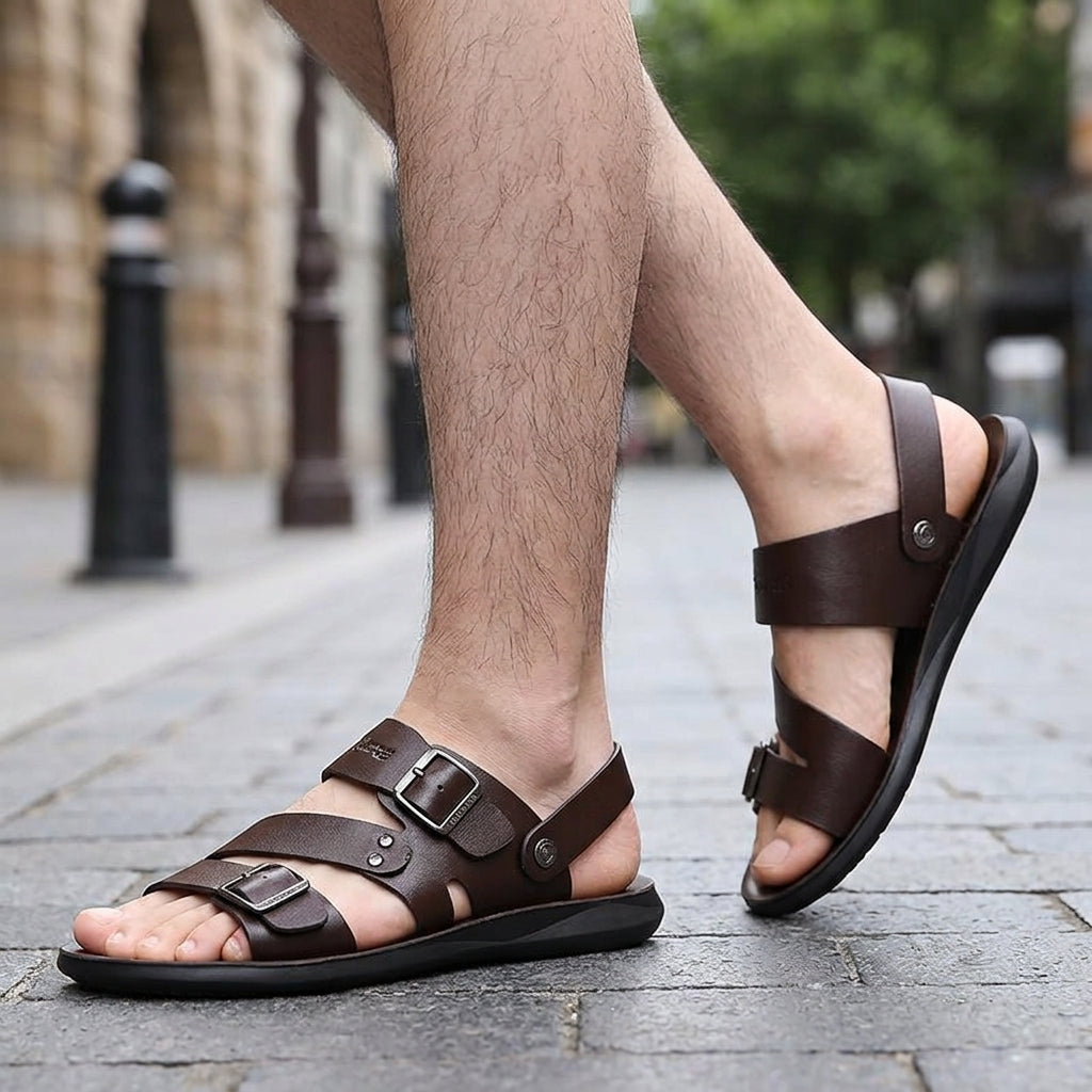 Charlie | Men's Sandals – Split Leather Summer Style