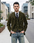Archie | Corduroy Men's Coat & Vest Set