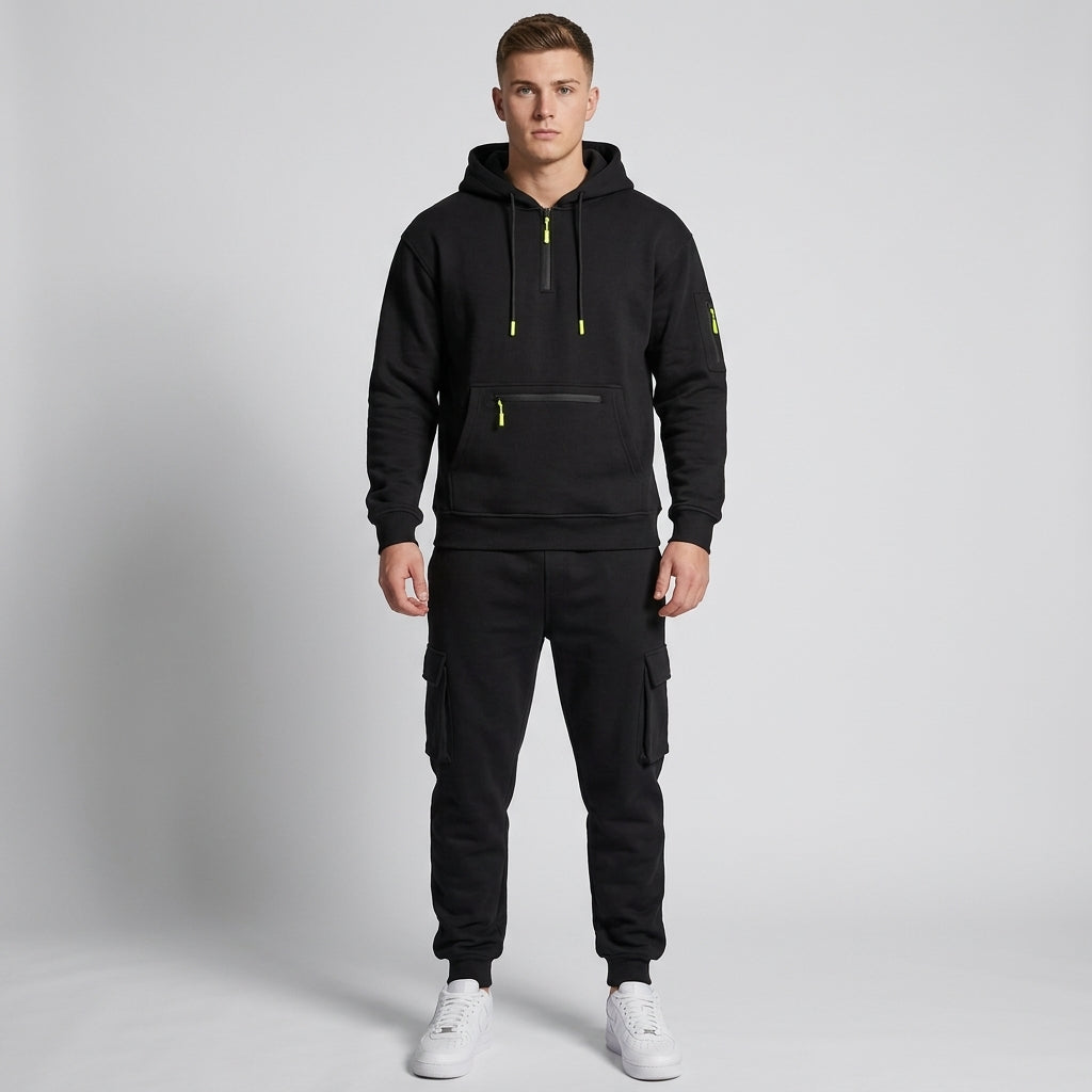 Angus | Men's Tracksuit – Hoodie &amp; Cargo Joggers with Adjustable Hood