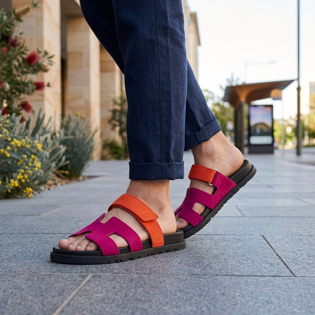 Noah | Men's Sandals – Leather Summer Slides