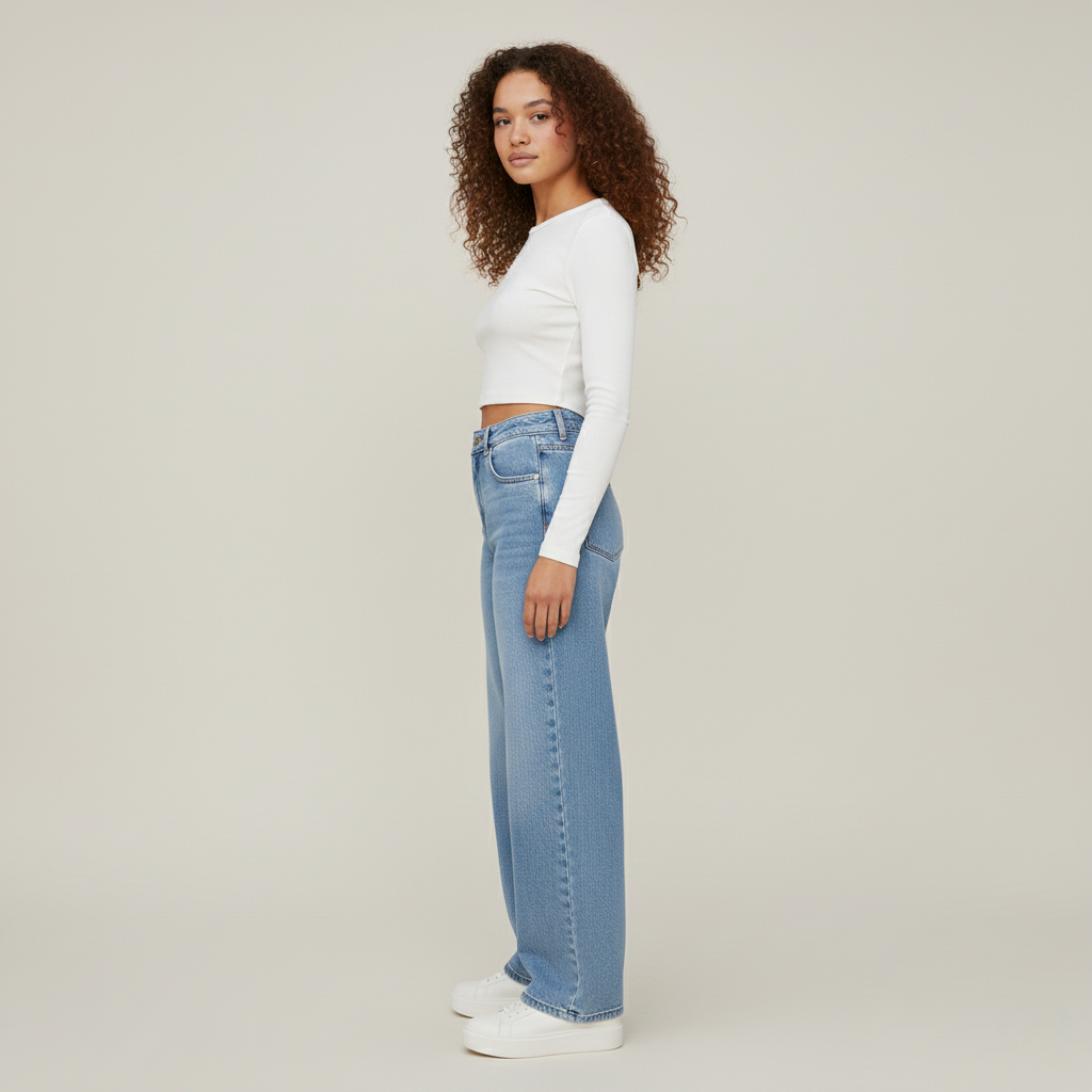 Emma | High-Waist Straight-Leg Jeans