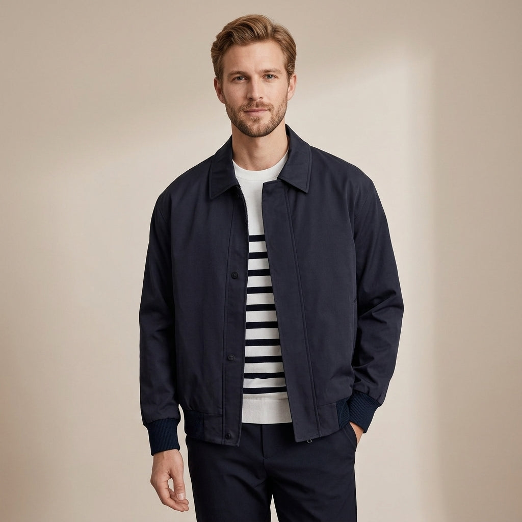 Flynn | Men's Coat with Pointed Collar