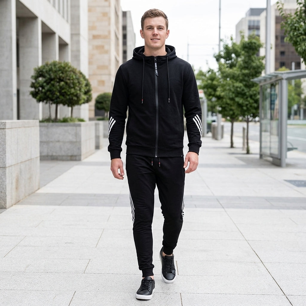 Flynn | Men's Tracksuit – Hooded Jacket &amp; Slim-Fit Joggers for All Activities