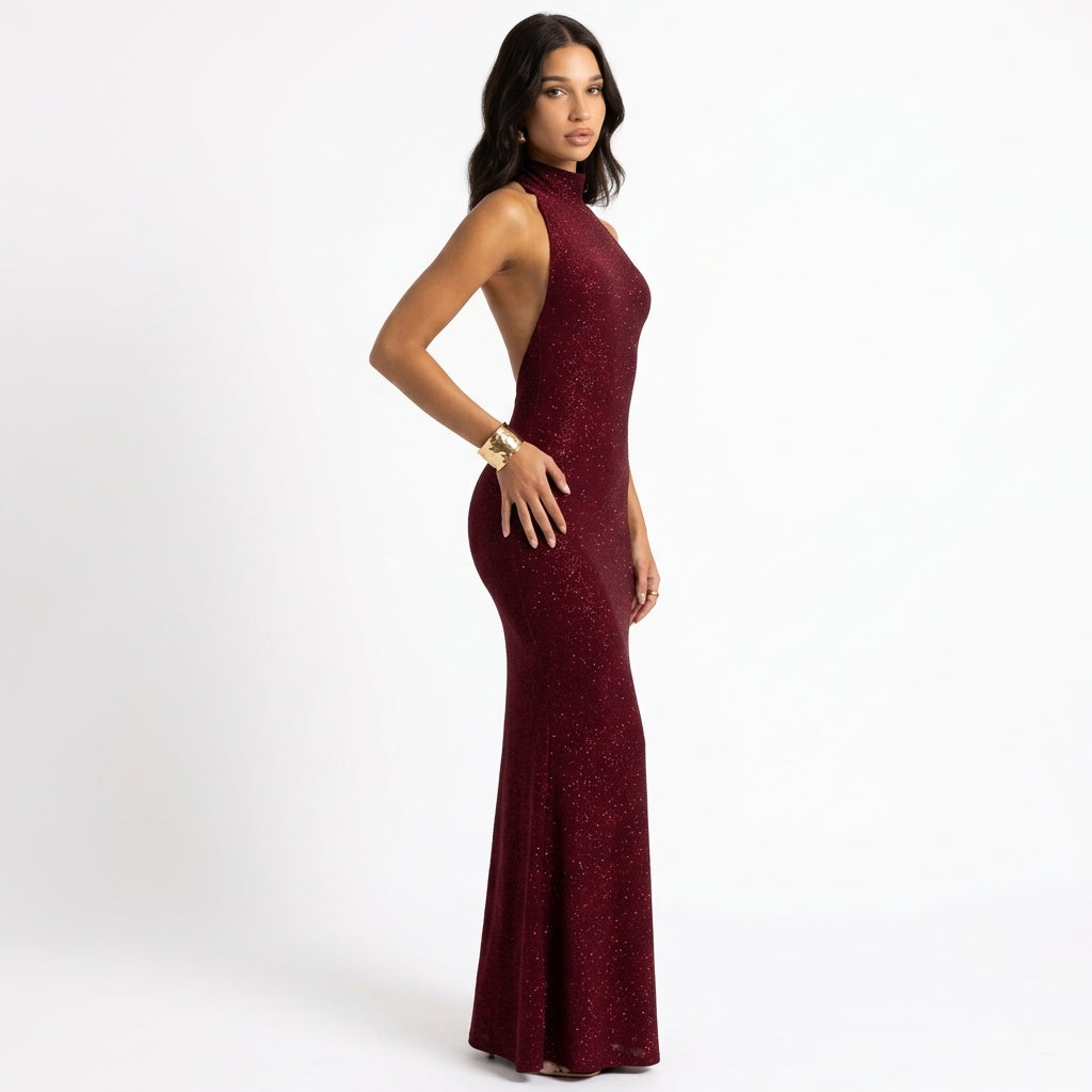 Lottie | Shimmer Maxi Dress for Evening Looks