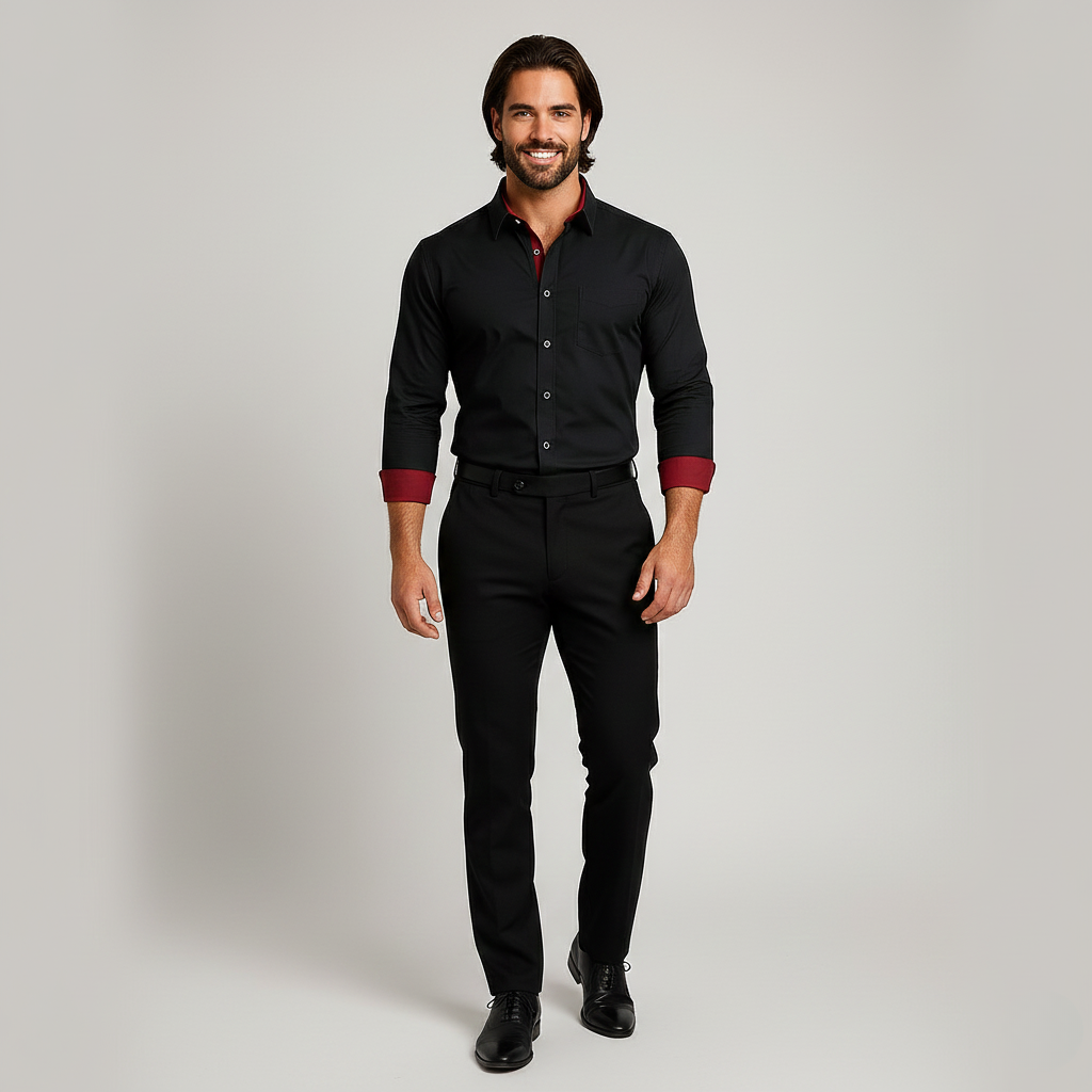 Isaac | Men's Shirts with Stand-Up Collar