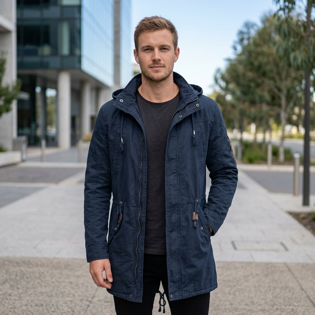 Lucas | Men's Coat with Urban Utility Hood