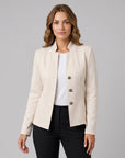Lottie | Strukturierter gewebter Damenblazer