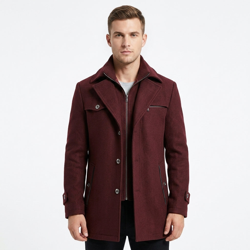 Braxton | Men’s Trench Coat with Refined Fit