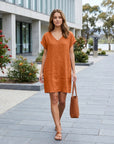 Imogen | Women's Summer Dress in Cotton Linen
