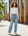 Emma | High-Waist Straight-Leg Jeans