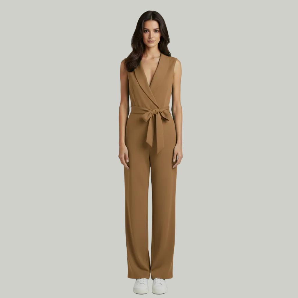 Yasmin | Wrap Front Women’s Jumpsuit with Refined Shape