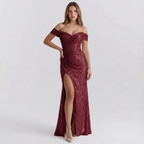 Georgia | Elegant Off-Shoulder Maxi Dress