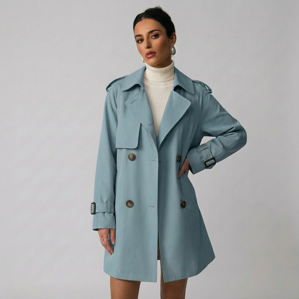 Mila | Black Trench Coat Women with Timeless Style