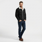 Alex | Schwarze Jeansjacke für Herren mit zeitlosem Stil